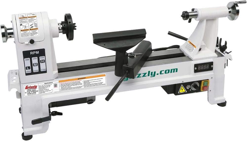 Grizzly Industrial G0844-14" x 20" Variable-Speed Benchtop Wood Lathe