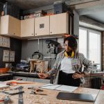 A Woman Doing Carpentry